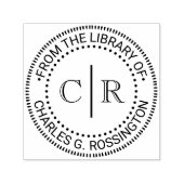 2 Initieel Monogram #2 Vrt Afstandsbibliotheek Boe Zelfinktende Stempel (Design)