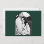 2 Invitations de douche nuptiale Roses peintes en  (Dos)