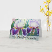 *~* 2 IRIS BLOEMEN TV2 Sympathie Liefde Licht Kaart (Gele Bloem)