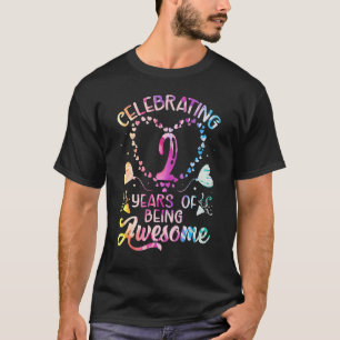 2 jaar Geweldige 2 jaar oud 2e verjaardag T-shirt