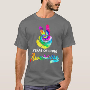 2 jaar Geweldige Tie Dye Birthday zijn T-shirt