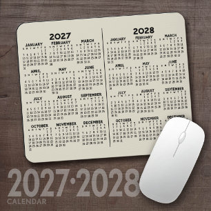 2 Jaar Kalender - jaaroverzicht Muismat