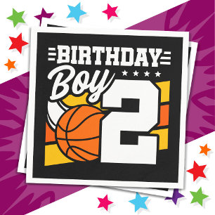 2 Jaar Oud Basketbal Party Thema 2e Verjaardag Jon Servet