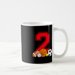 2 jaar oud Basketball Football Baseball Soccer Bir Koffiemok