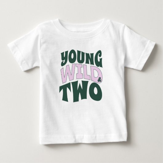 2 jaar oud shirt peuter jong wild & twee (Voorkant)