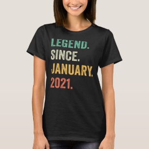 2 jaar oude Gift Legend sinds januari 2021 2e bair T-shirt