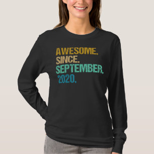 2 jaar oude grappigheid Geweldige sinds september T-shirt