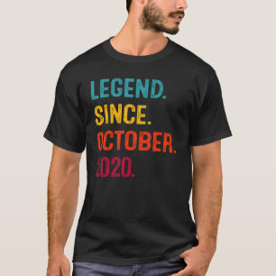 2 jaar oude leggende sinds 2020 2e verjaardag t-shirt