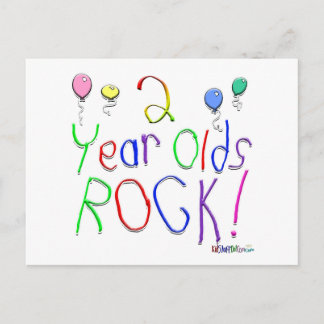 2 jaar oude rock! briefkaart
