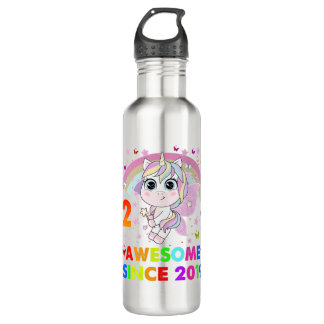 2 jaar oude Unicorn Cutie 2e verjaardag Unicorn Gi Waterfles