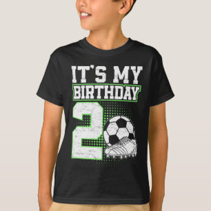 2 Jaar Oude Voetbaljongen Het Is Mijn 2e Verjaarda T-shirt