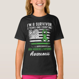 2 jaar overlevende van niet-Hodgkins-lymfoom zonde T-shirt