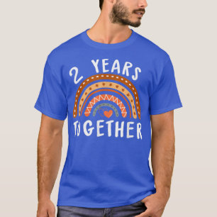 2 jaar samen 2e huwelijksband Jubileum T-shirt