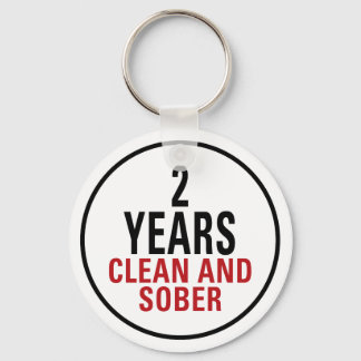 2 jaar Schone en Sober Sleutelhanger