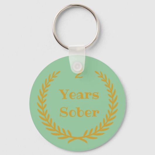 2 jaar Sober Sleutelhanger for Addication Recovery (Voorkant)