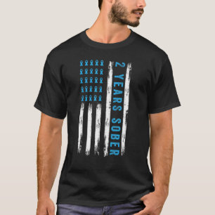 2 jaar Sober Usa T-shirt