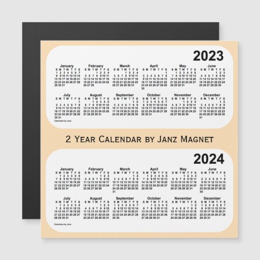 2 jaar tarwe 2 jaar agenda van Janz Magnet 2023-20 (Voorkant / Achterkant)