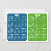 2-jarig Kalender Uitzicht - blauw groen (Voorkant)