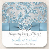 #2 Jeu de Dessous de verre de mariage favori pour (Devant)