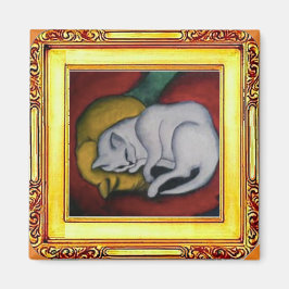 2 Katten van Franz Marc Magneet