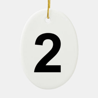 2 KERAMISCH ORNAMENT