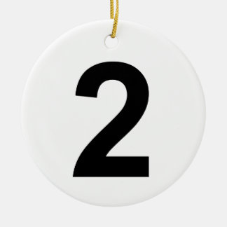 2 KERAMISCH ORNAMENT