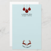 2 kerstavond schokkende stijl briefpapier (Voorkant / Achterkant)