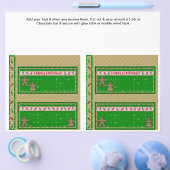 2 kerstfeestdagen - Aangepaste Snoep-balkpannen Flyer (Enkel)