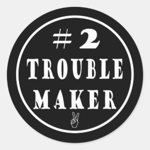 #2 Klassieke ronddraaiing van probleemmaker Ronde Sticker