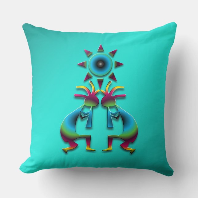 2 Kokopelli #41 Kussen (Voorkant)