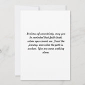 2 Korintiërs 5:7 Aanmoediging van Kaart (Achterkant)