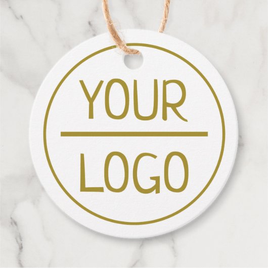 2" Kraft Custom Circle Round Hang Labels met strin (Voorkant)