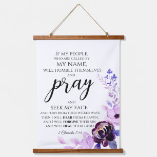 2 Kronieken 7:14 Als mijn volk Christelijk bidt Hangend Wandkleed
