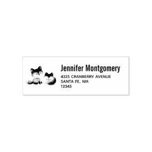 2 Kute Little Foxes Zelfinktende Stempel