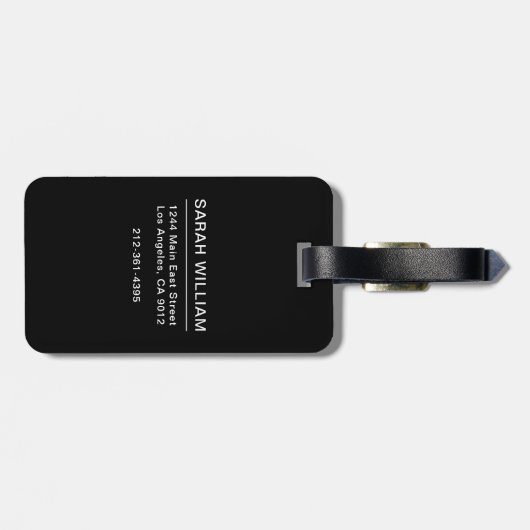 2 Label voor fotobagage Bagagelabel (Achterkant horizontaal)