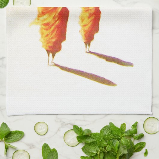 2 Laotiaanse boeddhistische monniken Theedoek (Gevouwen)