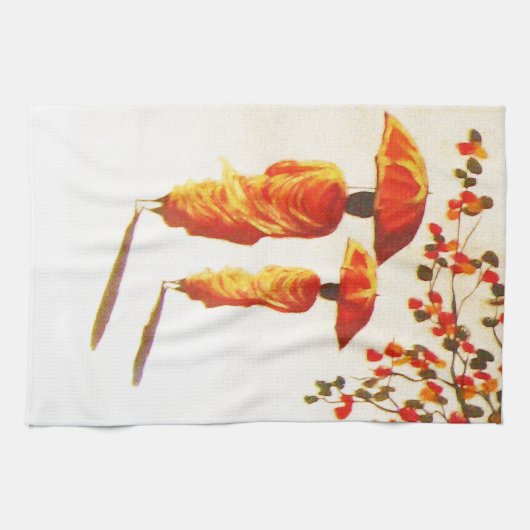 2 Laotiaanse boeddhistische monniken Theedoek (Horizontaal)