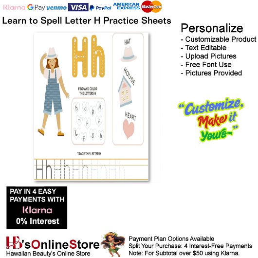 2 Learn To Spell Letter H Teacher Home Schooling