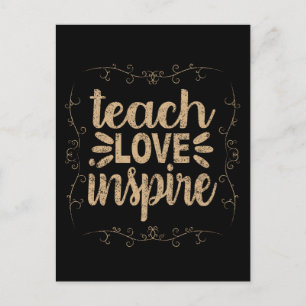 2- Leer Liefde Inspireren T-shirt, Retro Vintage L Briefkaart