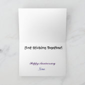 2 lesbisch Romantisch Wenskaart Stickmen Feestdagen Kaart (Binnen)