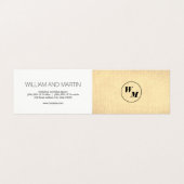 2 Letter Monogram/bedrijf Visitekaartjes (Buitenkant ongevouwen)