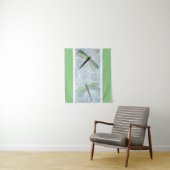 2 libellen #1 wandkleed (In situ)