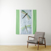 2 libellen #1 wandkleed (In situ)