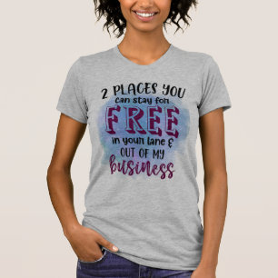 2 Lieux de séjour T-Shirt gratuit