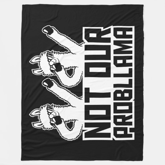 2 Llamas Not Our Probllama Dabbing Sunglasses Cool Fleece Deken (Voorkant)