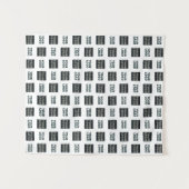 2 Logo's eenvoudige herhalende Logo | Wit Wandkleed (Voorkant (horizontaal))