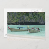 2 Longtail boats - Phi Phi Islands, Thailand Briefkaart (Voorkant / Achterkant)