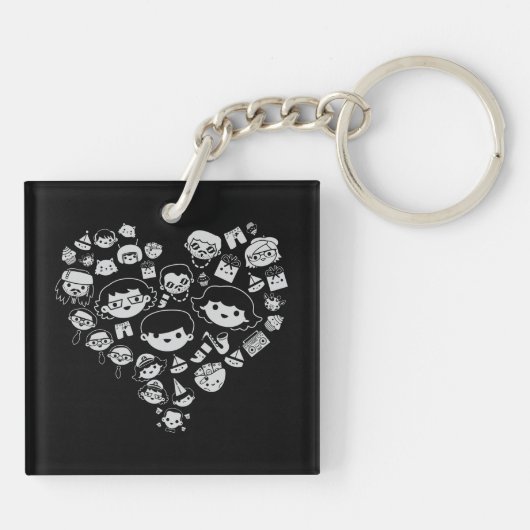 2 Luv. Sleutelhanger (Achterkant)