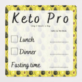 2 maaltijden per dag voor het plannen van de stick labels (Design 1)