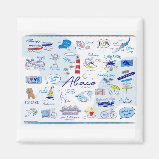 2 " Magnet - "The ABC's of Hope Town" Magneet (Voorkant)